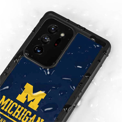University of Michigan Ann Arbor Est 1817 Galaxy Note20 Ultra 5G Waterproof Case